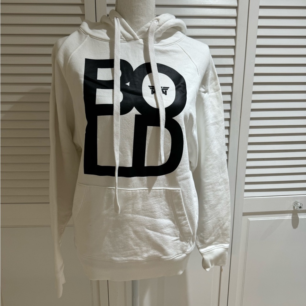 PXG White Hoodie with Bold Black Print